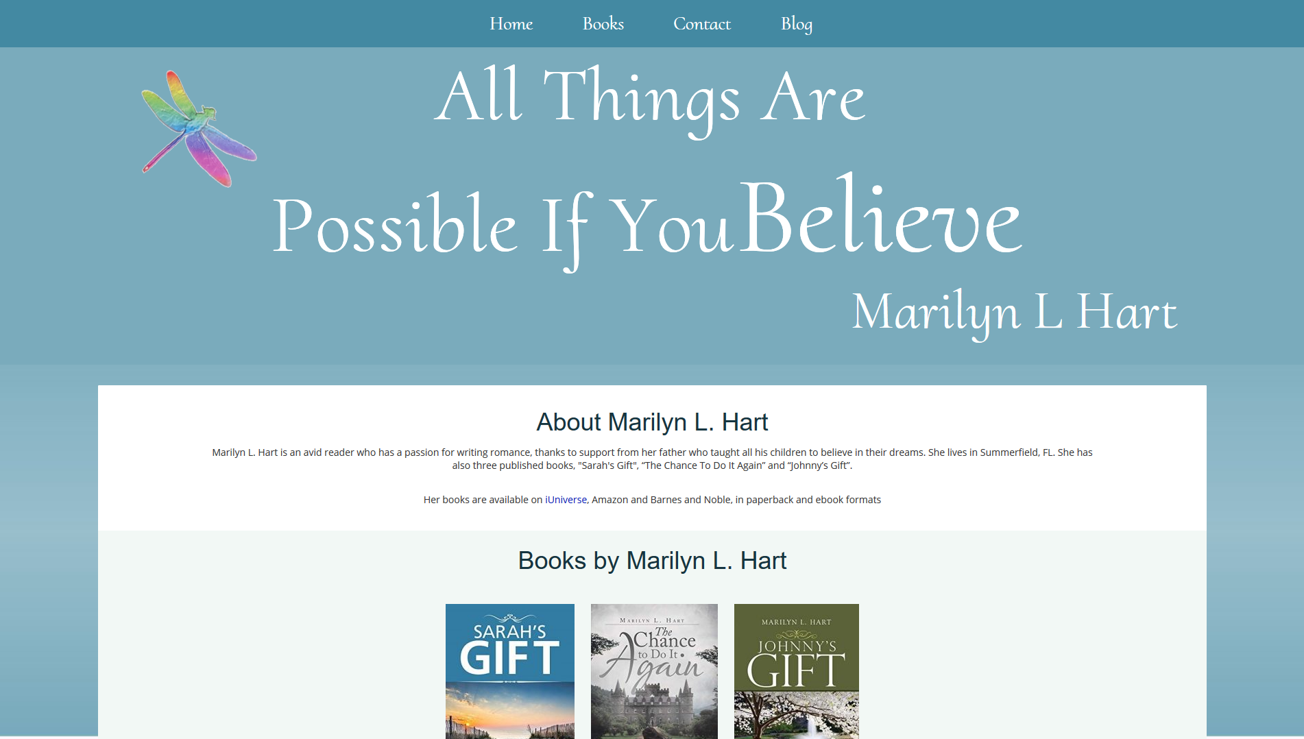Marilyn L. Hart - WordPress Theme Design